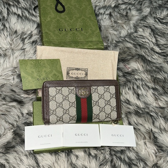 OPHIDIA GG ZIP AROUND WALLET - Picture 6 of 8